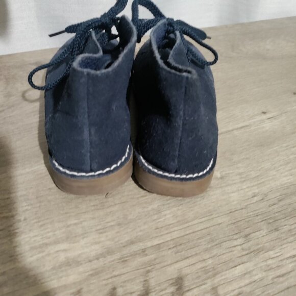 J CREW CREWCUTS Blue  BOYS SUEDE LEATHER DRESS BOOTS SHOES KIDS K12 - Picture 4 of 7